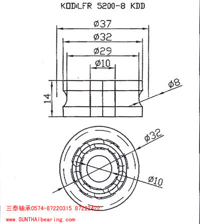 導軌滾輪LFR5200-8 KDD